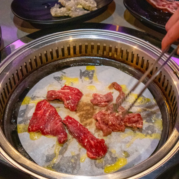 Korean BBQ grilling